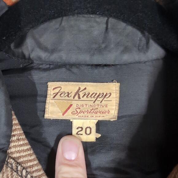 Fort Knapp Sportswear Vintage '50s '60s Wool CPO Button-up Shirt Jacket Small - Picture 3 of 10